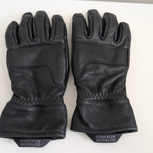 Outdoor Research Aksel Men's Leather Gloves- Black Size Medium - Picture 1 of 4